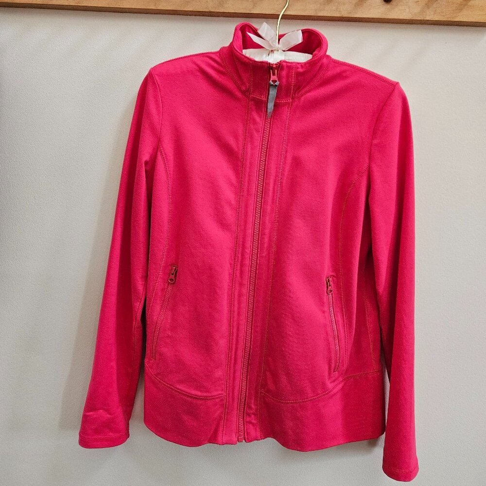 Talbots Stretch Full-zip Pink Petite Jacket Sp